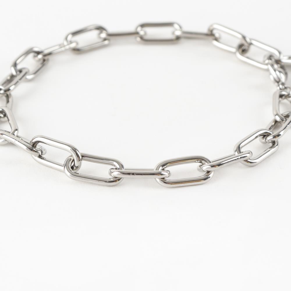 Women's Regular Loop Chain Surgical Silver Bracelet