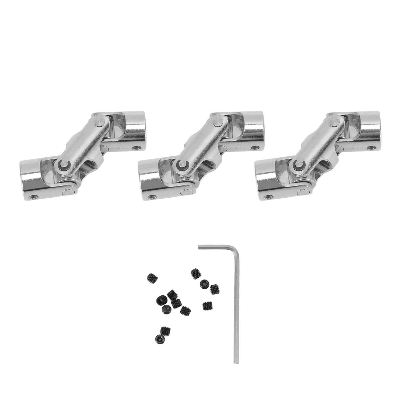 

3pcs Universal Joint Coupling Connector 3 Sections 10mm10mm Mini Coupling Universal Joint for RC