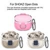 with Keyring Earphone Case Anti-Fall Headphone Protective Case for SHOKZ Open Dots ONE Travel
