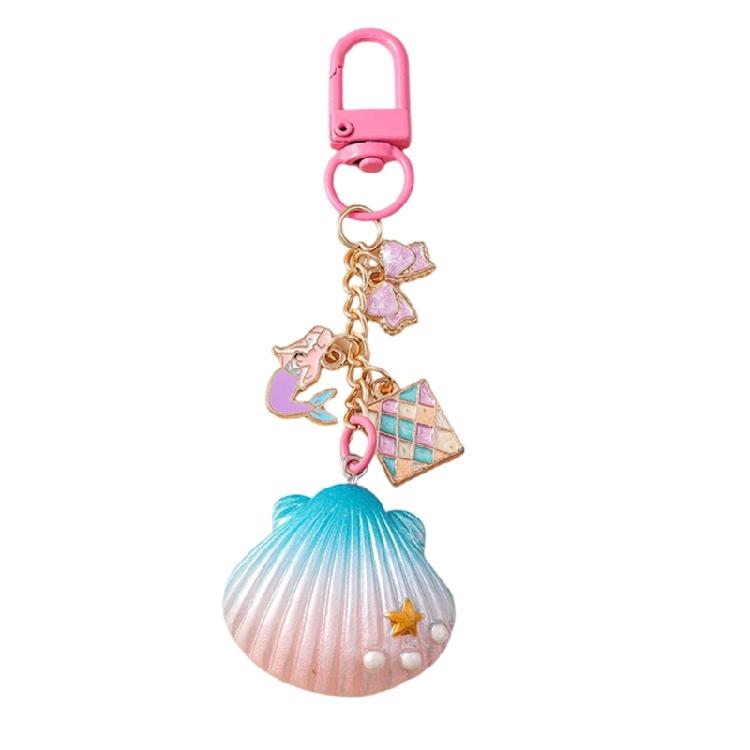 Creative Keychain Shell Car Key Rings Starfishes Key Chain Bag Charm Backpack Pendant Jewelry Accessories