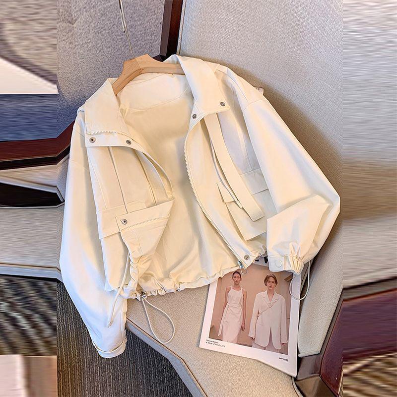 Women's Spring/Autumn 2025 Hooded Jacket - Stylish, Loose-Fitting, Lightweight Casual Workwear.