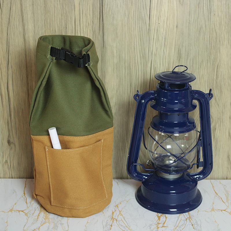 

Retro Camping Lantern Canvas Storage Cover Bag, Lanterns Storage Kerosene Lamps Bag, Vintage Oil Lamps Bag Cover Bag хакі