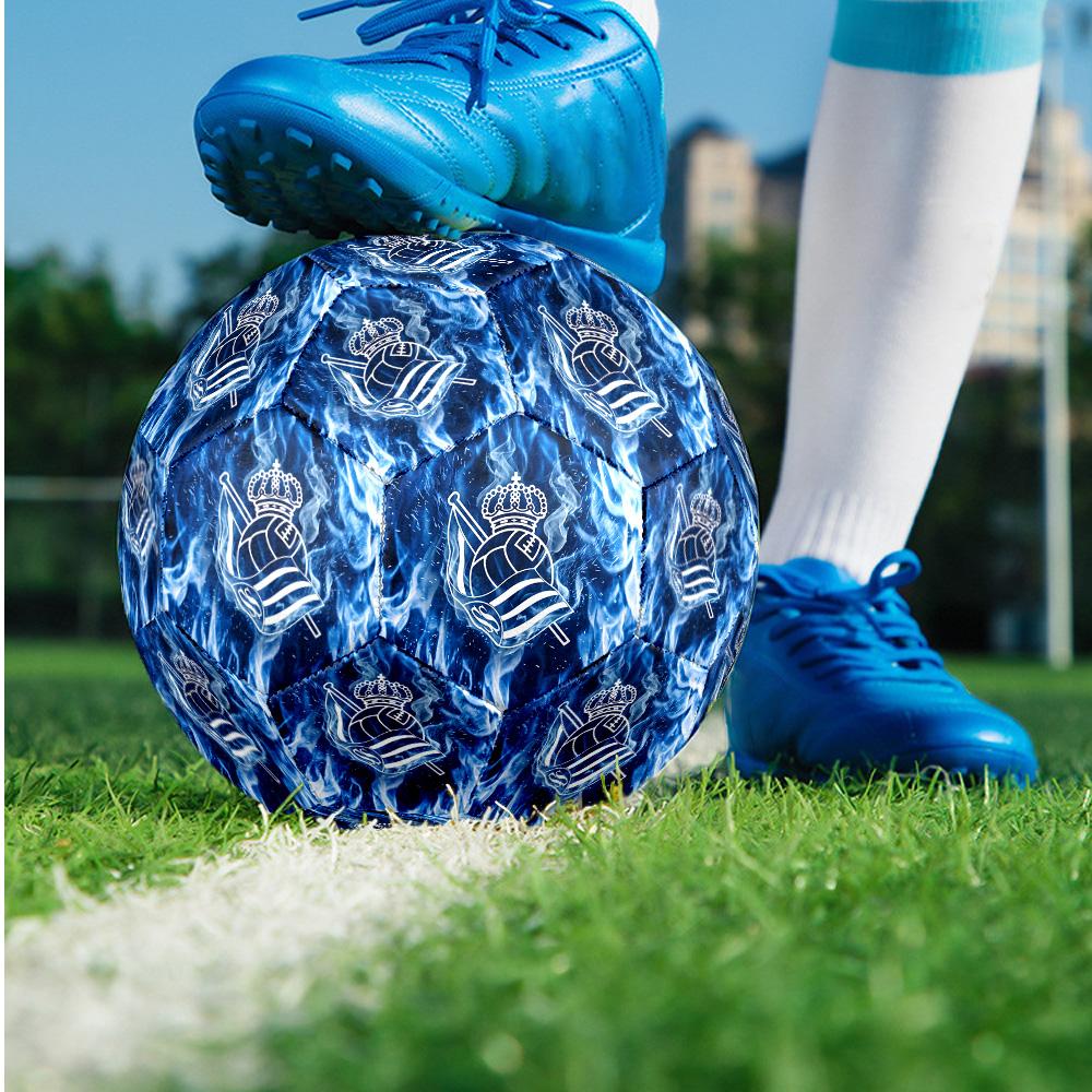 Real Sociedad FC Size 5 Standard Football Durable Training Match Soccer Ball for Adult Outdoor Sports
