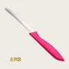 Serrated Steak Knife, Stainless Steel Steak Knife With Pointed Tail Plastic Handle, Multifunctional Kitchen Bread Dessert Knife