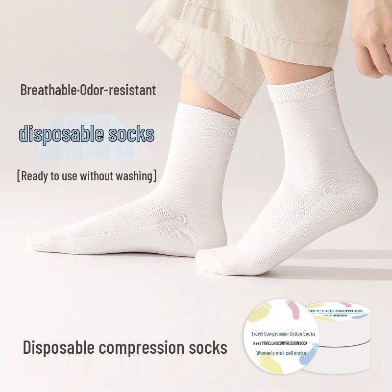 JINGRUIXIANG Unisex Disposable Travel Socks