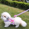 Haustier Hund Zubehör Haustiere Hunde Geschirr Leine Blumen Dekoration Kleine Katzen Passende Leine Doppelgurt Klassisches Halsband Hundegeschirr