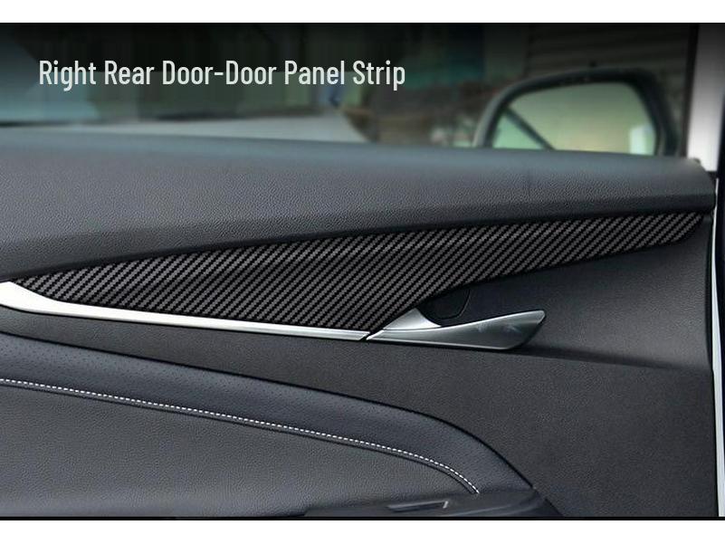 19-21 GAC MAXUS G50 Carbon Fiber Interior Protective Film: Anti-Scratch & Anti-Kick Console/Door Stickers