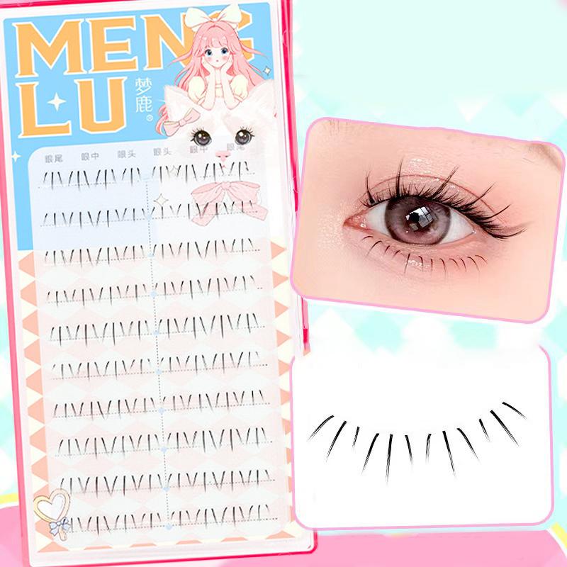 Diy Clusters Eyelash Extension Mix Dovetail Individual Lashes Volume False Eyelashes Natural Segmented Eyelash Bundles Makeup