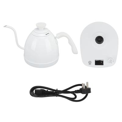 Czajnik elektryczny z gęsią szyją 600 ml 1000 W ze stali nierdzewnej, ergonomiczny, z ustawieniem czasu, do podgrzewania wody