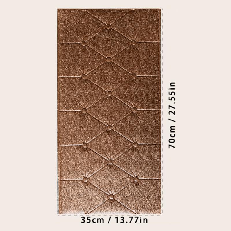 3D DIY Wall Stickers Wallpaper Self-adhesive Thicken Tatami Anti-collision Wall Mat Pad Kids Bedroom Living Room Waterproof