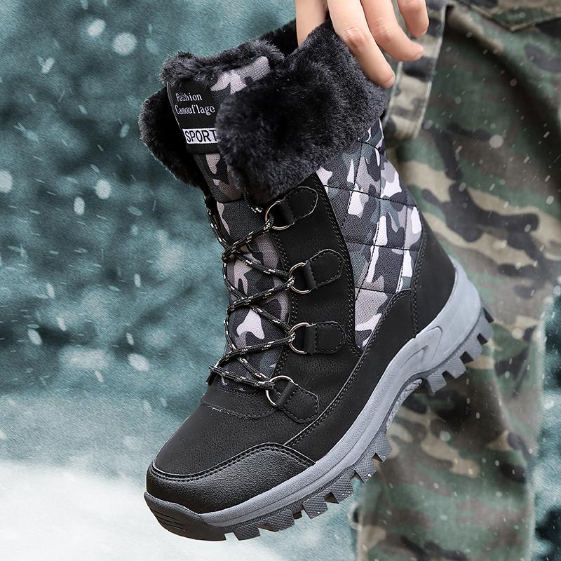 Combat Boots Women’s Winter Boots Snow Boots Hiking Boots Casual Waterproof Textile Student Boots for Girl Hunting Boots Motorcycle Ankle Boots