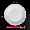 ZISIZ Eco-friendly Disposable Rice Husk Plates