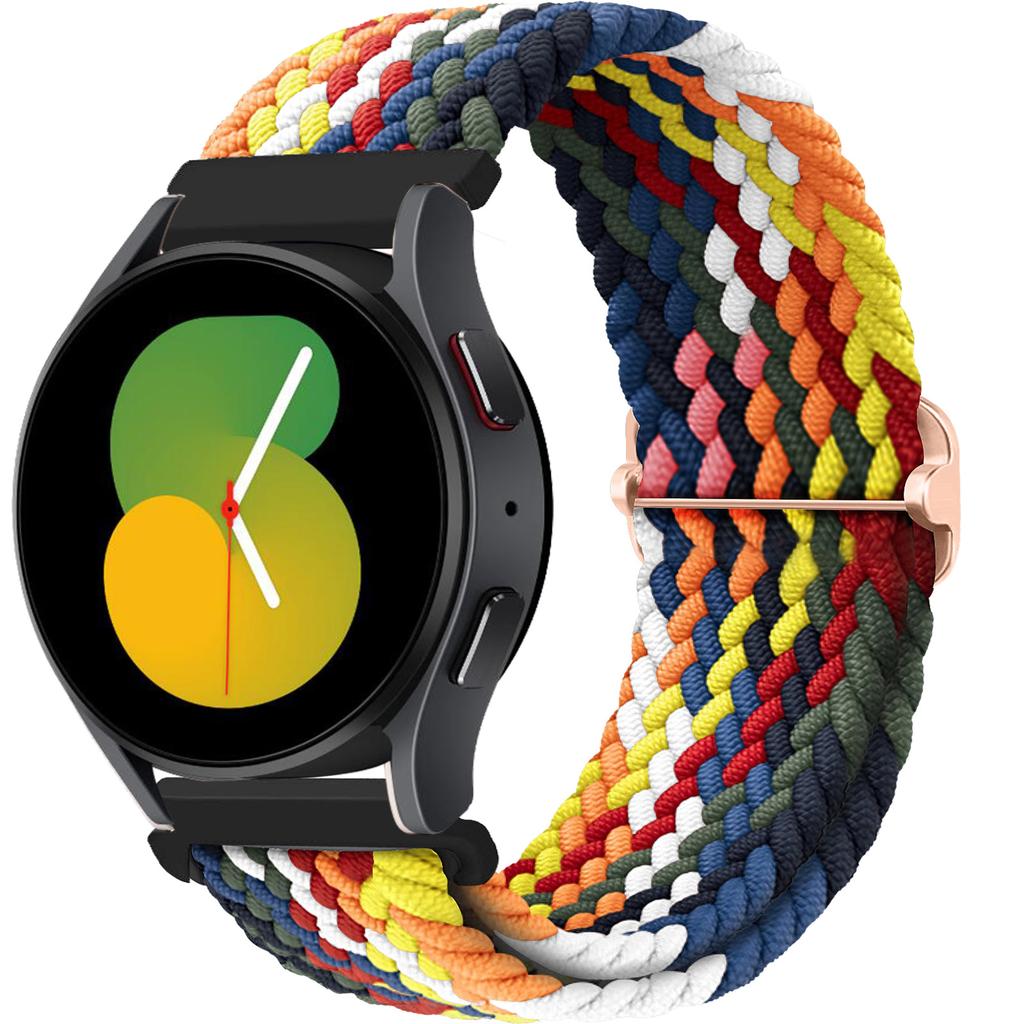20mm/22mm Band For Samsung Galaxy Watch 7/4/6/5 pro/6 Classic/gear s3/active 2 Braided Solo loop bracelet Huawei GT 2e 3 4 Strap