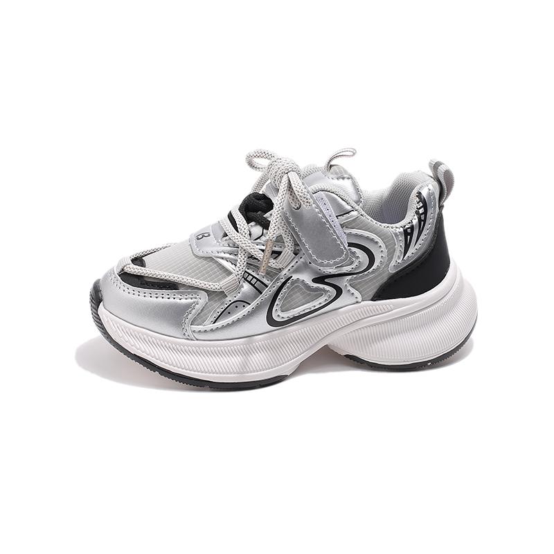 Students Sports Shoes Casual Soft Sole Children Running Shoes Non-slip Comfortabe 2025 New Children Sneakers Hook&loop Trendy