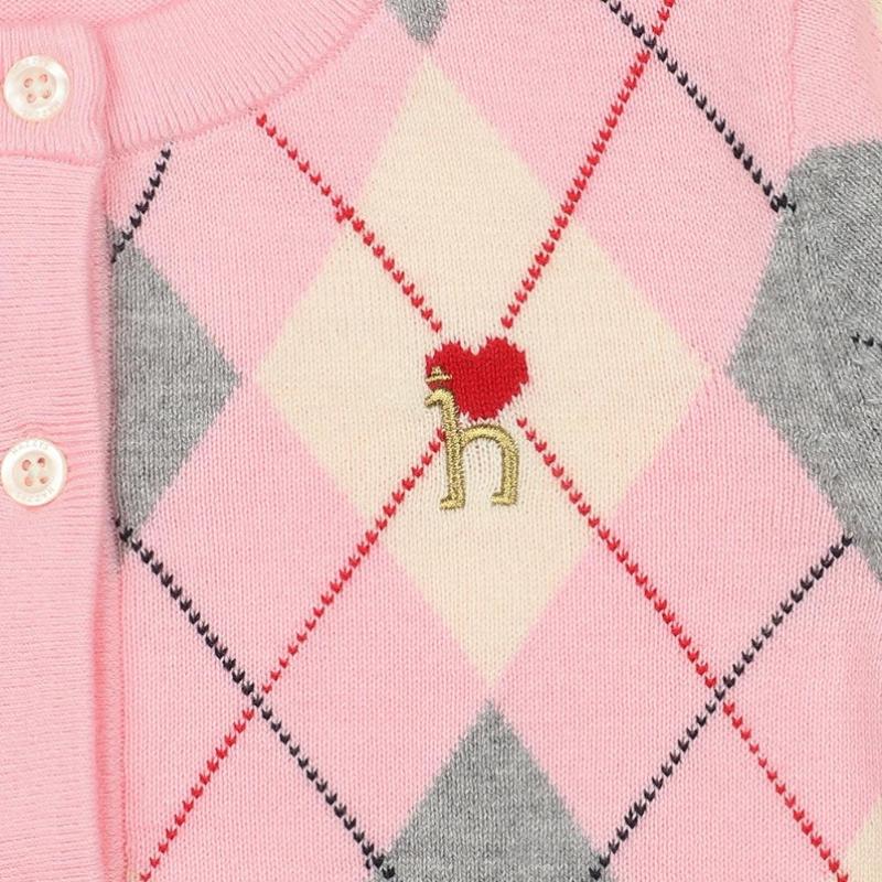 Hedge Kids Argyle Cardigan Huf12kc51m Pk