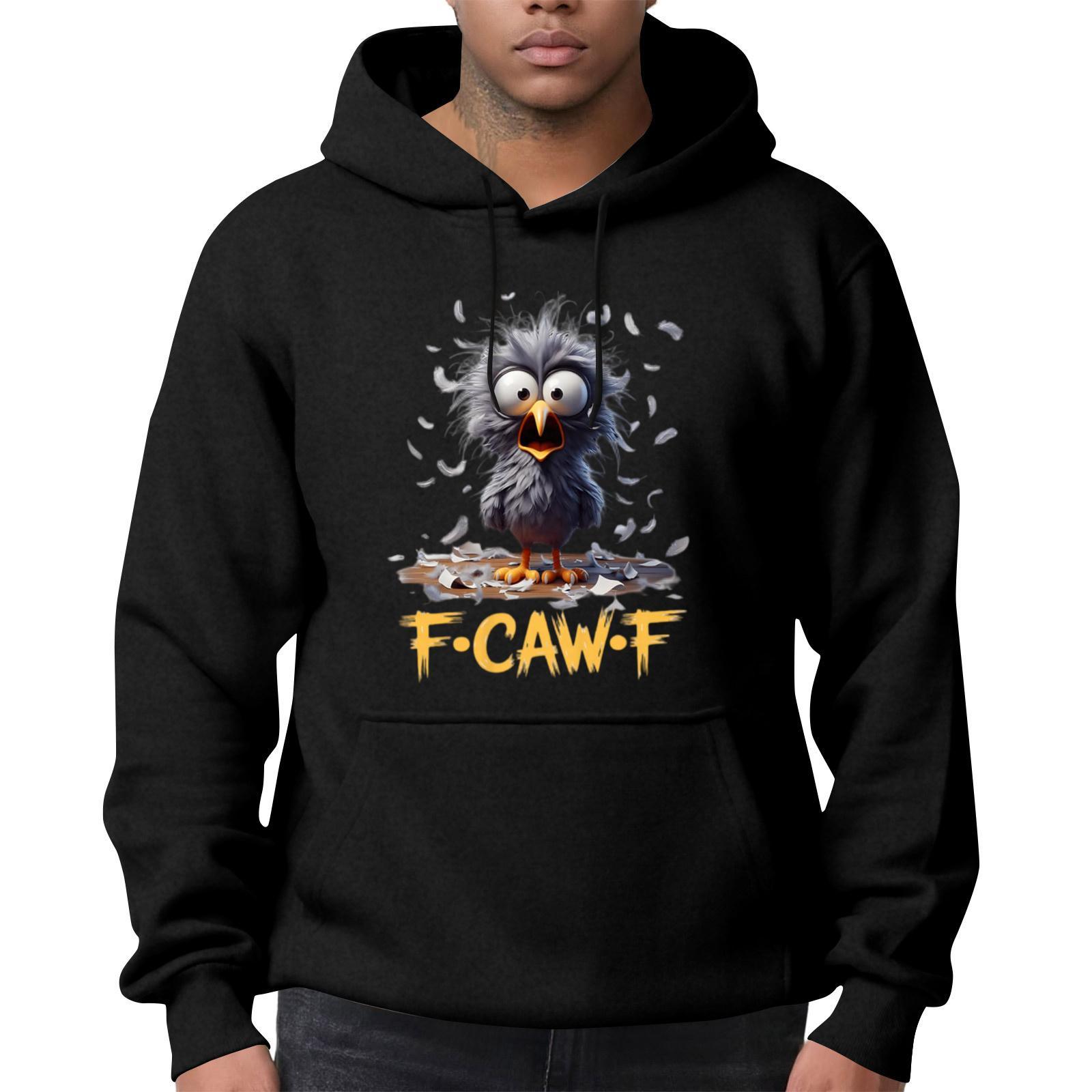 

Men s Fashion Casual Long Sleeve Solid Color Hooded Sweatshirt Tops S чёрный