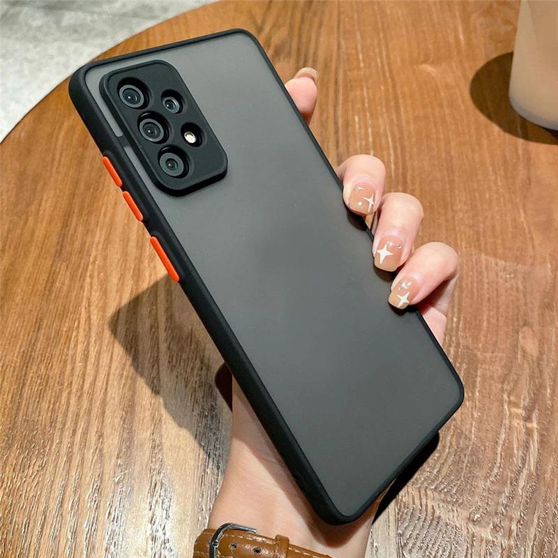 

Матовый полупрозрачный жесткий силиконовый чехол для Samsung Galaxy S22 S21 S20 A04 A53 A73 Huawei Honor 50 Xiaomi Redmi Note 11 iPhone 14 13 12 11 Pro Max Samsung Galaxy A04 чёрный