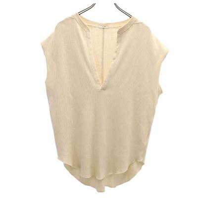 CLANE No Sleeve Cut F Beige Women Used