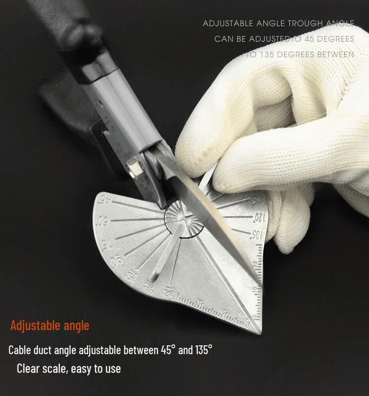 Kyoto Precision Angle Wire Duct Scissors - 45°/90° Flanging Pliers, Snap Strip Cutter for Woodworking & Electricians
