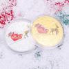 1Pcs Merry Christmas Plated Gold Coin Santa Claus Colorful Star Snow Collectible Coins Christmas Souvenirs