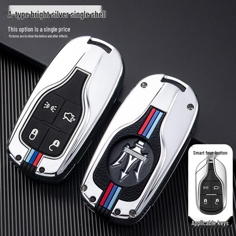 

Maserati Levante & Ghibli Key Case - Premium Metal Shell Cover Opp Bag