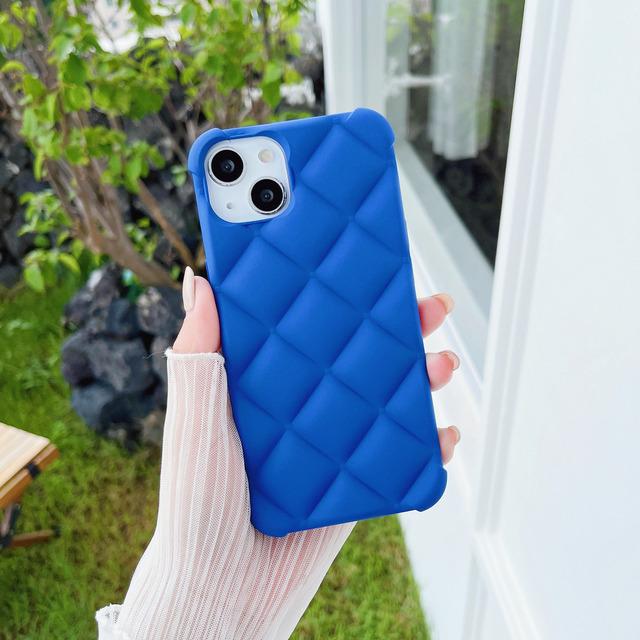 

Матовый чехол для телефона с 3d ромбом для Iphone 14 12 11 13 Pro Max Mini Xr X Xs 7 8 Plus Se, мягкий силиконовый чехол For iPhone14 Pro Max