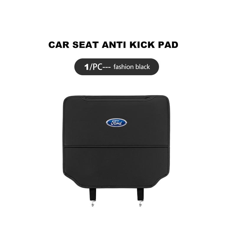 For Ford Leather Anti Kick Pad Car Seat Back Protector Cover Cushion Fiesta Ranger Mondeo Escape Ecosport Fusion Explorer