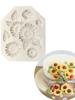 3D Sonnenblumen Kerzenform Silikon Seife Gips Aromatherapie DIY Backwerkzeuge Gips Heimdeko Ton Harz Kunsthandwerk Bouquet