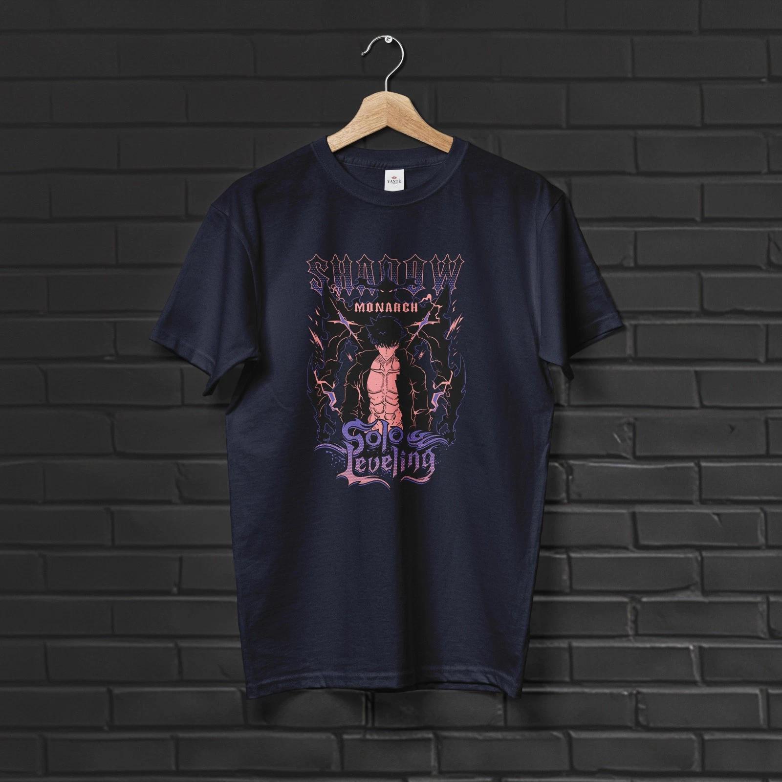 

Sung Jin-Woo Shadow Monarch Anime T-Shirt Graphic Tee Unisex Top 3XL