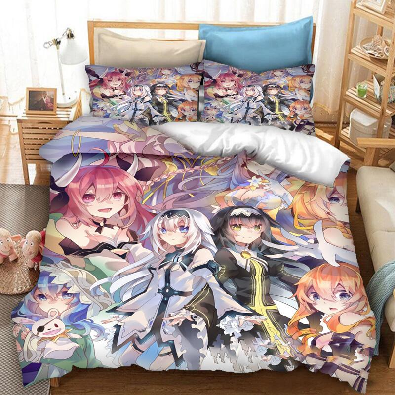 3D Printing Anime Date A Live Bedding Set Boys Girls Twin Queen Size Duvet Cover Pillowcase Bed Kids Adult Fashion Home Textiles