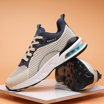 New Running Shoes Breathable Sneakers Fly Woven Air Men 'S Sport Shoes Light Lace -Up Shoes Outdoor Training Shoes Mens Gym Shoes