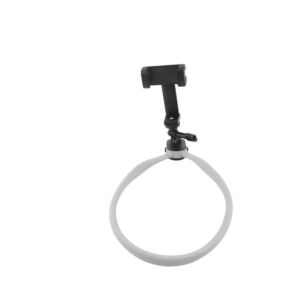 Neck Phone Holder with Phone Clamp Anti Shake Strap First Person Perspective Action Camera Neck Mount for Fishing