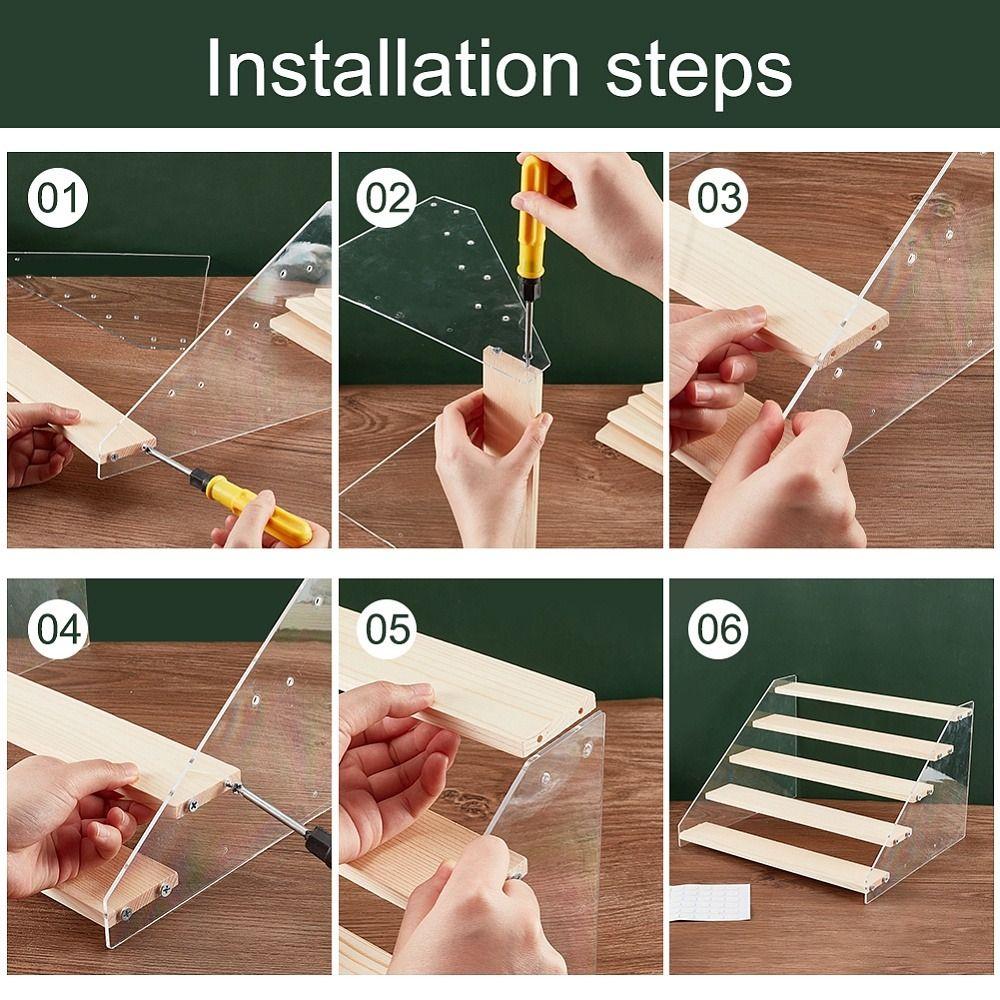 2/3/4/5Layer Doll Figures Model Shelf Ladder Type Plush Doll Display Rack Doll Storage