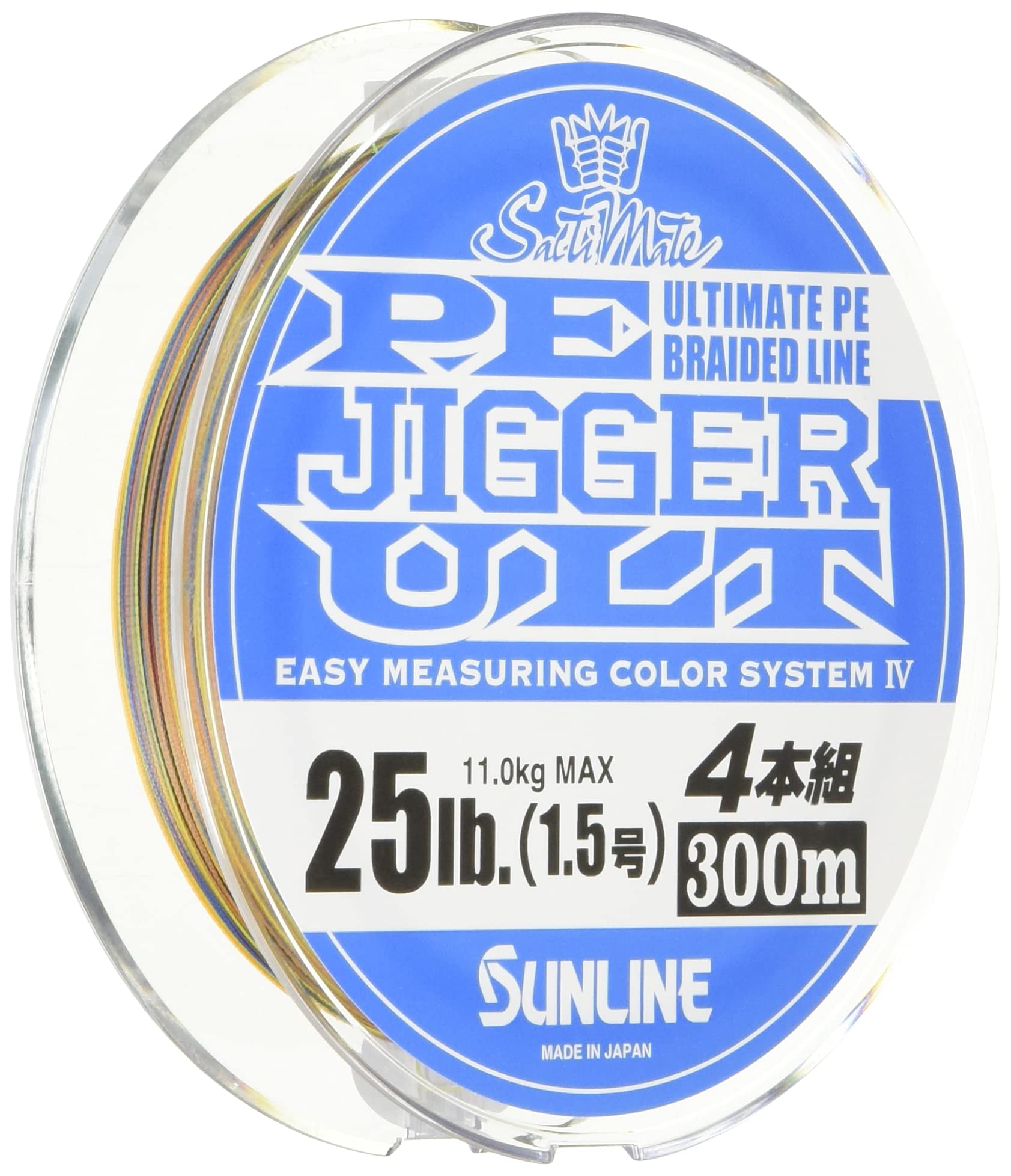 

SUNLINE Saltymate Jigger ULT PE 25lb Line, 4-Piece Set, 300m, 1.5,