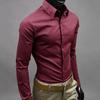 Men's Shirt Button-down Closure Anti-wrinkling Odorless Long-sleeve Button-down Shirt for Daily Life
