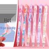 Quick-Dry Cute Cartoon Erasable Neutral Pen - Black & Crystal Blue