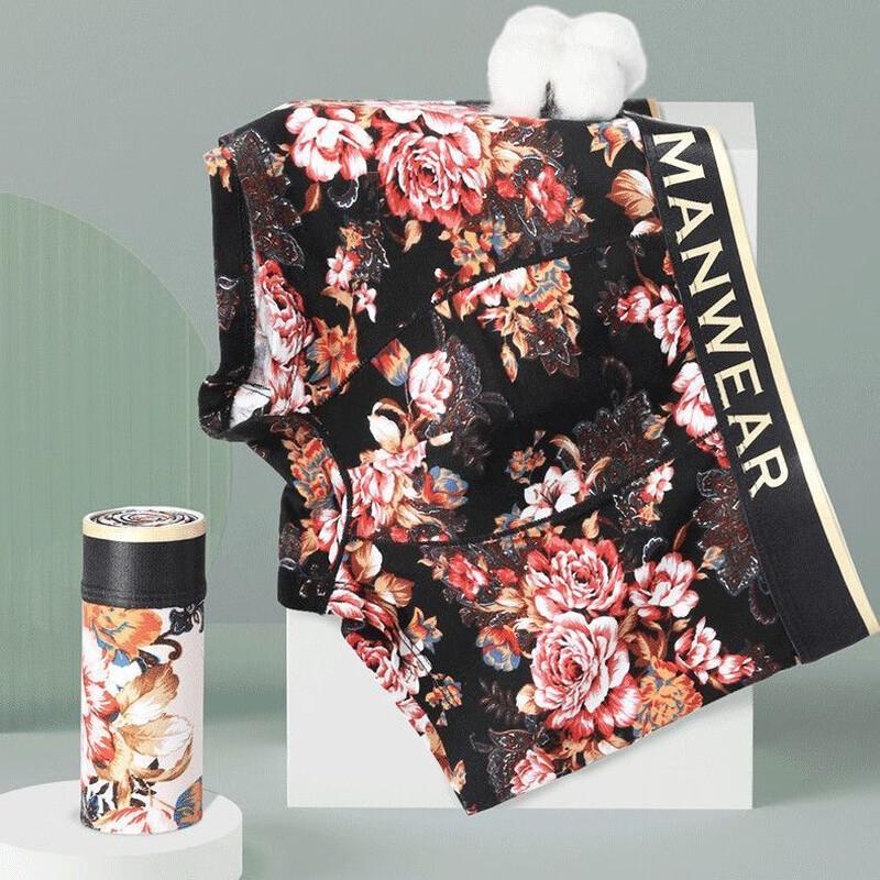 Yalu Herren Reine Baumwolle Atmungsaktive Boxershorts 3er-Pack