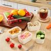 Snackle Box Container Lid with 4 Compartment with Lid Portable Divided Serving Tray for Parties Sweets Vegetables Biscuits Nuts