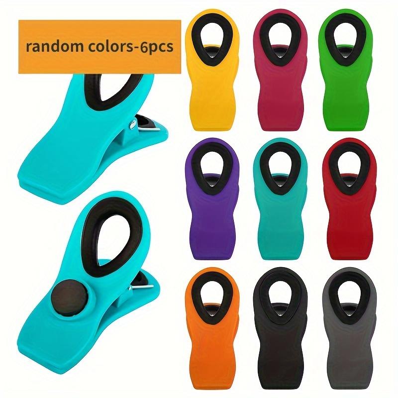 3/6/9PCS Chip Clips Bag Clips, Magnetic Bag Clip for Food Storage Heavy Duty, Plastic Food Clip for Chips,Snack, Kitchen, Refrigerator, Garden, Sewing