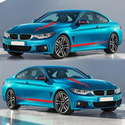 5Pcs Car Side Door Body Hood Rearview Mirror Decal Stripes Sticker Racing Decals for All Cars Vinyl