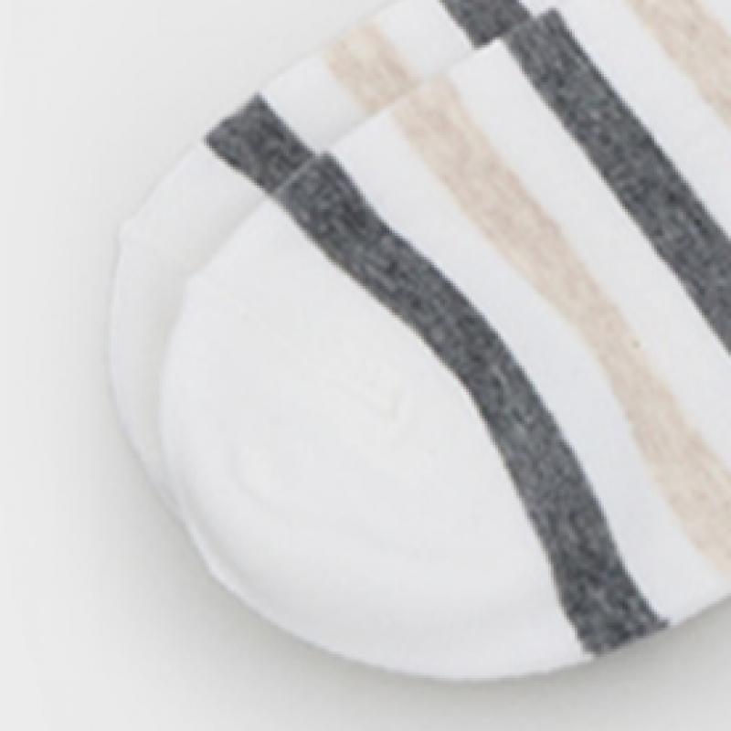 Șosete Sneaker DaiSo pentru Femei, cu Dungi în Două Tonuri