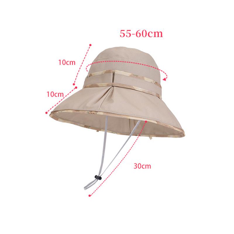 Spring Summer Outdoor Sun Hat Women's Big-Brimmed Fisherman Hat for Travel and Holiday Sun Hat