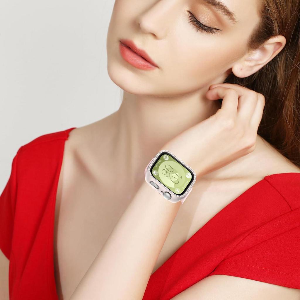 PC Diamond Protective Case Shell Smart Watch Diamond Bumper Accessories Anti-Scratch Screen Protector for Huawei Watch Fit 3.