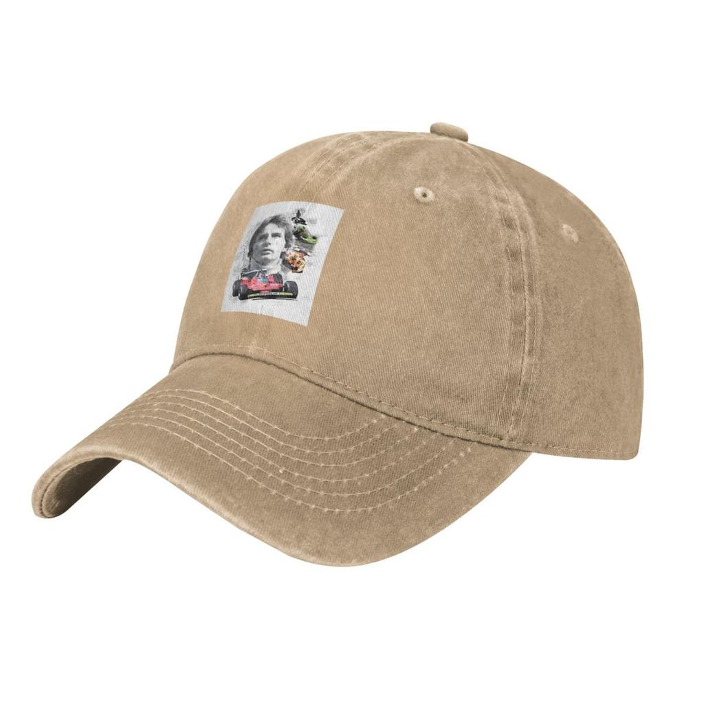Gilles Villeneuve Anime Est?tica demin Trucker Hat Lightweight WomenHat Baseball Cap Men