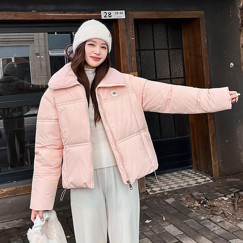 

Женская новая зимняя модная крутая куртка с лацканами из овечьей шерсти, короткая кожаная пуховая куртка XXL