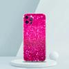Pink Glitter Soft Transparent Phone Case Cover for iPhone 16 15 14 13 12 11 Pro Max XR 8 7 Plus XS Max Shockproof Shell Fundas