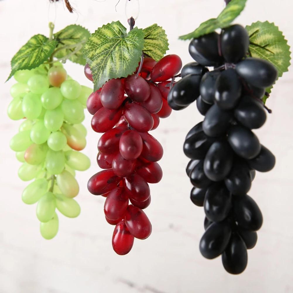 High Simulation Grape Plastic Fruit Fake Fruits Photo Props Artificial Grape Fruit Shop Display Model Decor Home Office Decor