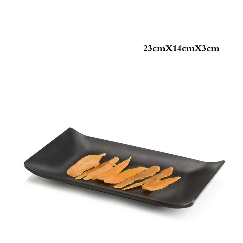 

Набор кухонных принадлежностей, креативная черная костяная тарелка из пищевого пластика, индивидуальная тарелка для суши, фруктов, десерта, ресторанное кухонное блюдо
