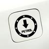 13x13cm Petrol Gas Cap Stickers, Creative Vinyl Film Decals,  Decor for Car Gasoline Cap, Auto Exterior Accessories