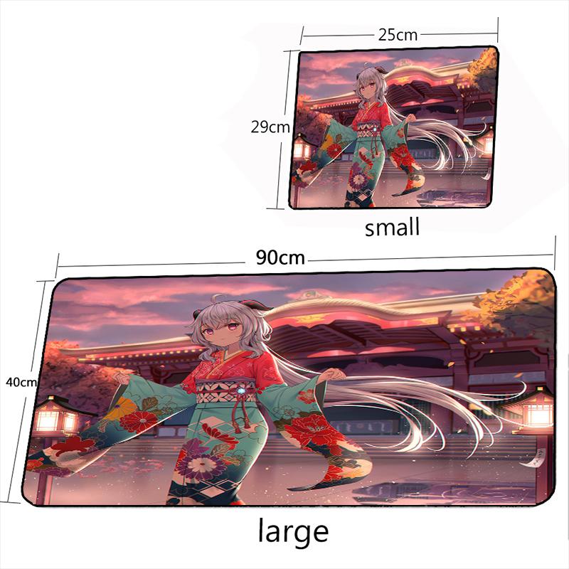 MRGLZY XXL Genshin Impact Ganyu Mouse Pad Gamer Anime Sexy Girl Large Desk Mat Computer Gaming Peripheral Accessories MousePads